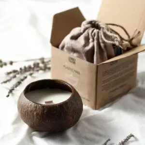 Coconut Shell Candle Toasted Coconut Scent Coconut Lime